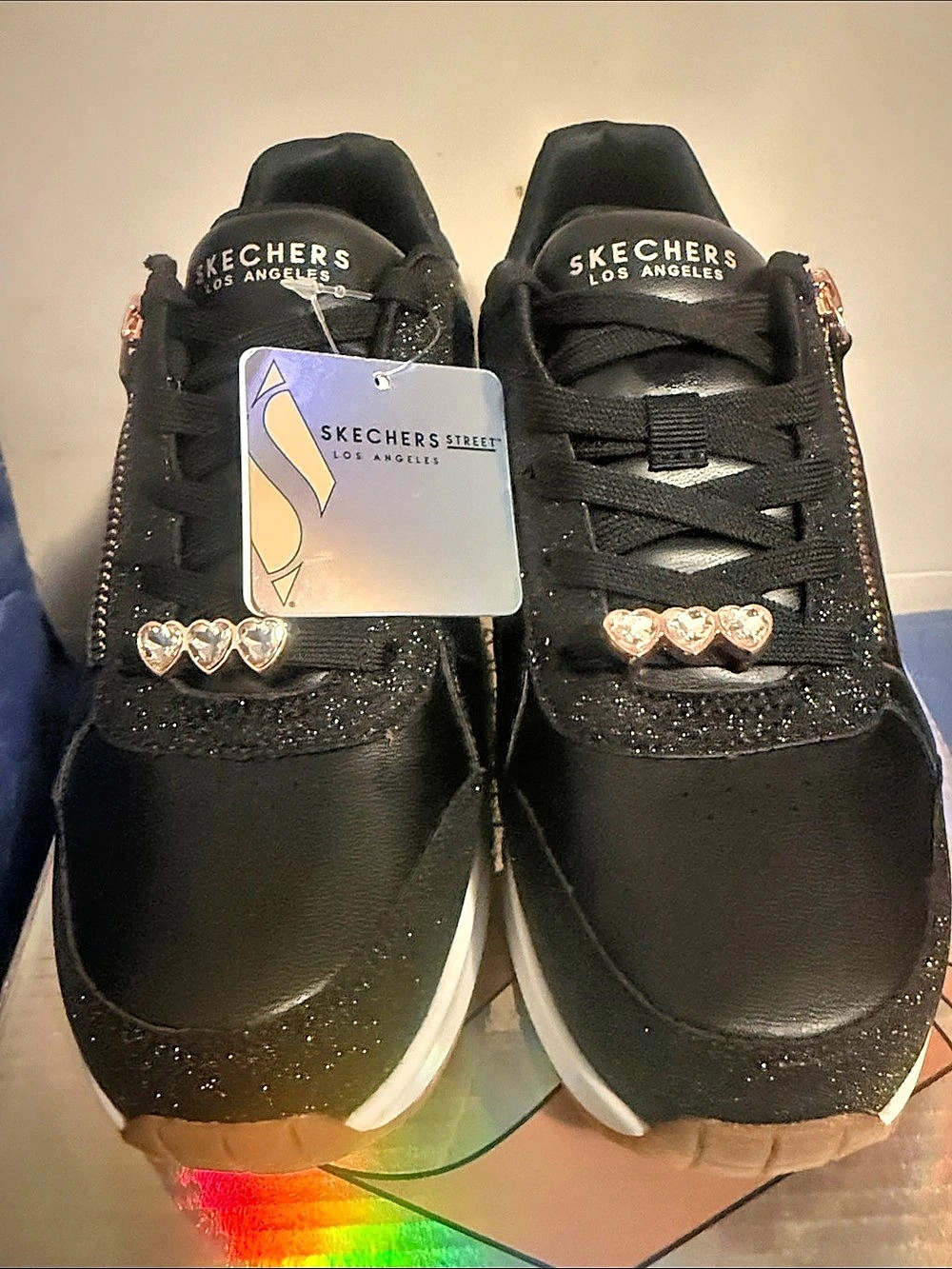 Skechers Street Uno Gen1 - Double the Charm Black & White Sneakers US 4.5